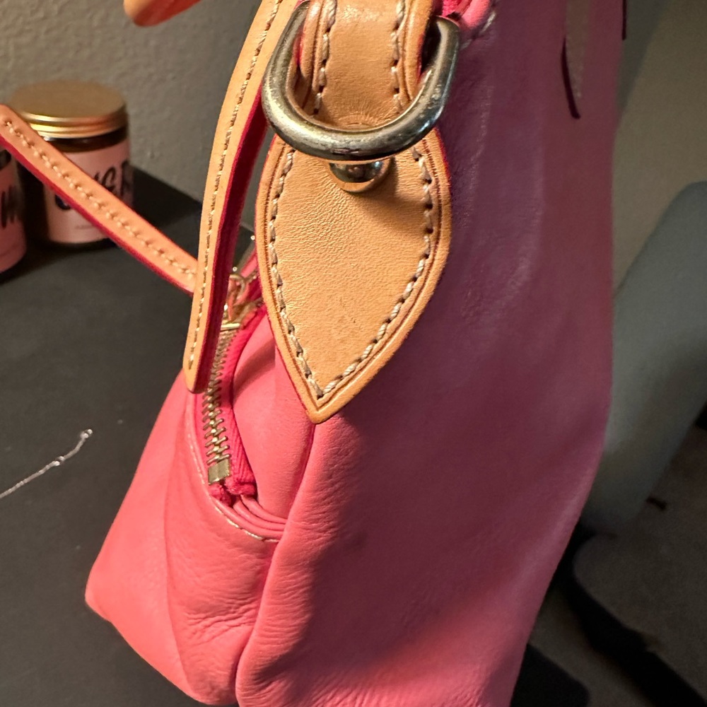 Dooney and Bourke bubblegum pink (no strap) there are spots here and there l@@k! - Picture 4 of 13